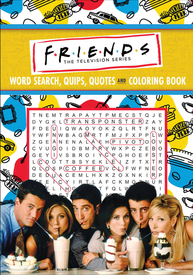 Friends Word Search, Quips, Quotes, and Coloring Book (Coloring Book & Word Search) book cover by Editors of Thunder Bay Press