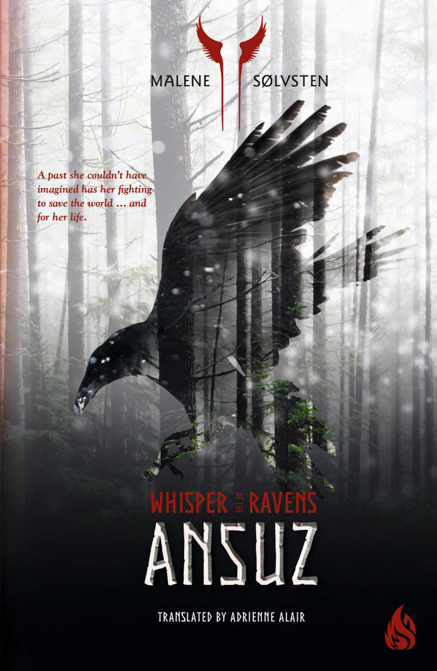 Ansuz (Whisper of the Ravens) book cover by Malene Sølvsten