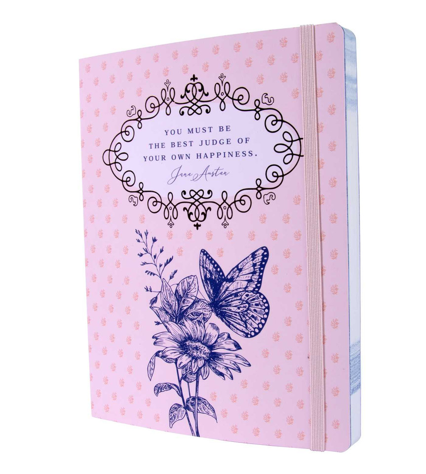 Jane Austen: Best Judge of Your Own Happiness Softcover Notebook (Jane Austen) book cover by Insight Editions