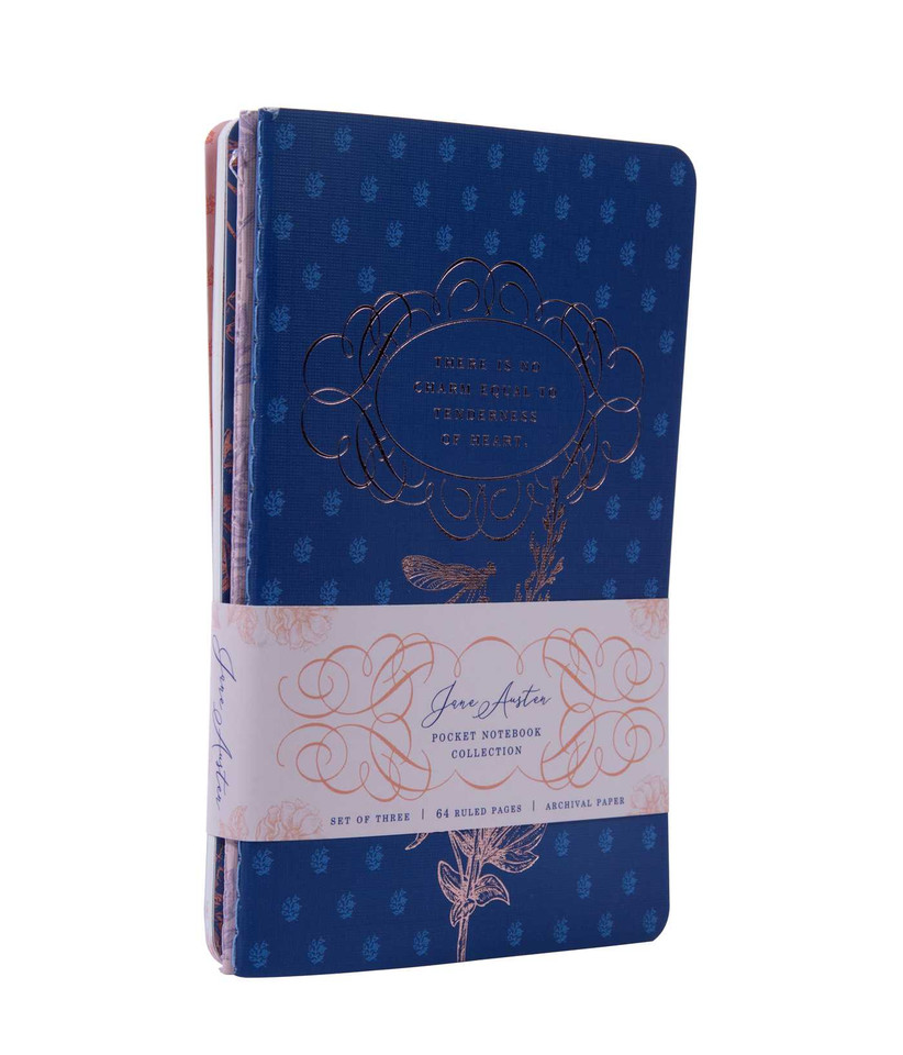 Jane Austen Sewn Pocket Notebook Collection (Set of 3) (Jane Austen) book cover by Insight Editions