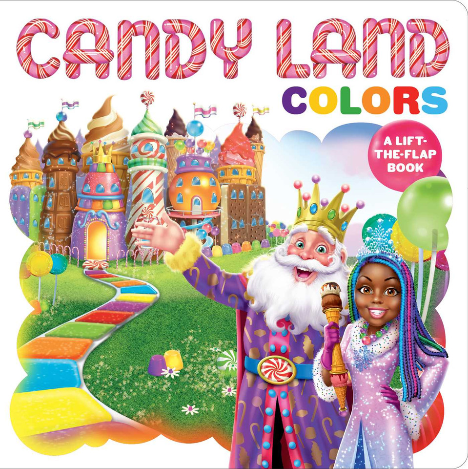 Hasbro Candy Land: Colors: (Interactive Books for Kids Ages 0+, Concepts Board Books for Kids, Educational Board Books for Kids) (PlayPop) book cover by Insight Kids