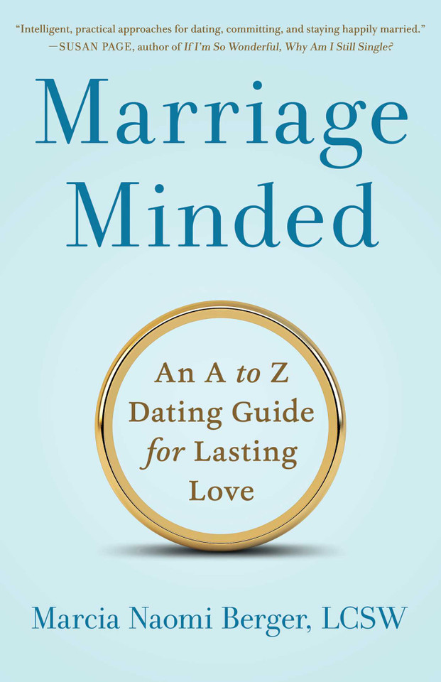 Marriage Minded: An A to Z Dating Guide for Lasting Love book cover by Marcia Naomi Berger
