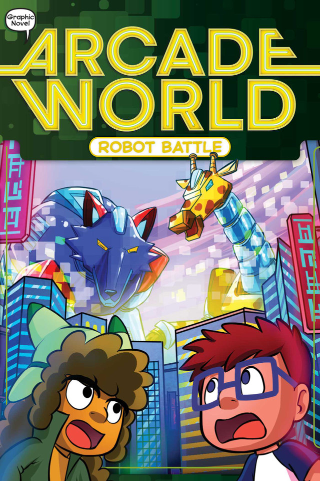 Robot Battle (Arcade World) book cover by Nate Bitt