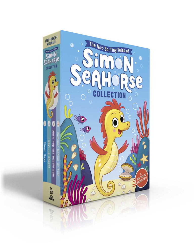 The Not-So-Tiny Tales of Simon Seahorse Collection (Boxed Set): Simon Says; I Spy . . . a Shark!; Don't Pop the Bubble Ball!; Summer School of Fish (The Not-So-Tiny Tales of Simon Seahorse) book cover by Cora Reef
