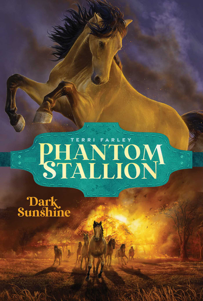 Dark Sunshine (Phantom Stallion) book cover by Terri Farley