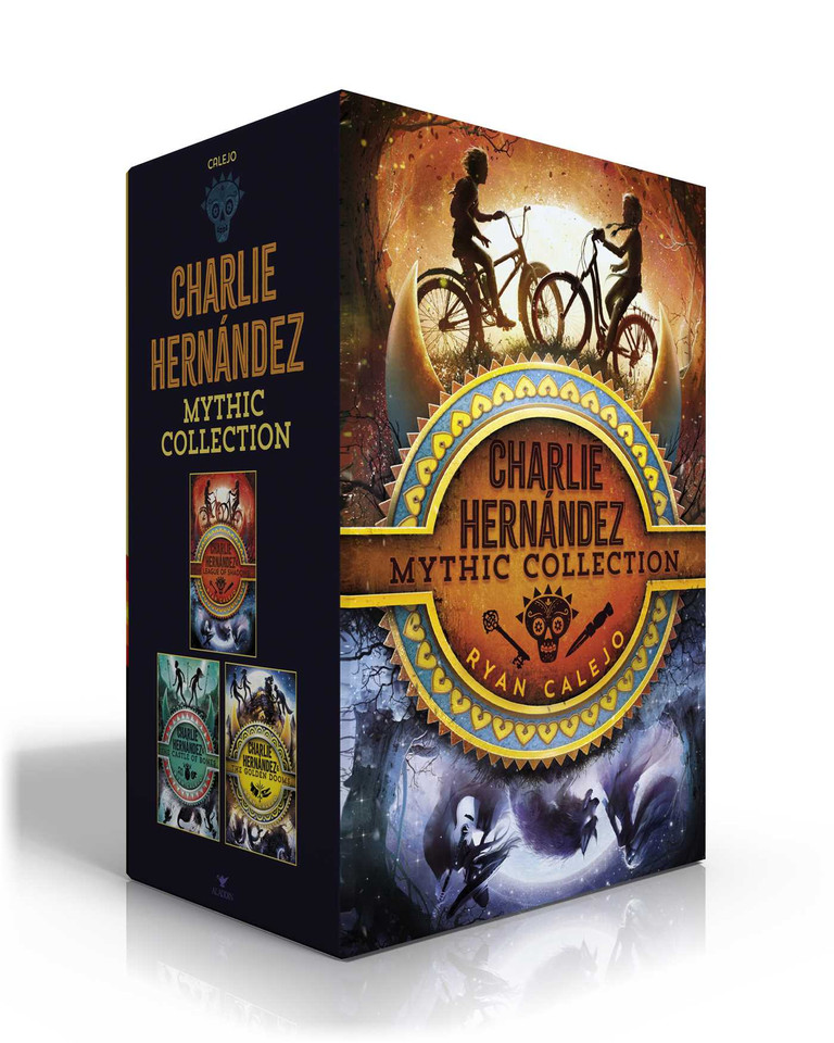 Charlie Hernández Mythic Collection (Boxed Set): Charlie Hernández & the League of Shadows; Charlie Hernández & the Castle of Bones; Charlie Hernández & the Golden Dooms (Charlie Hernández) book cover by Ryan Calejo