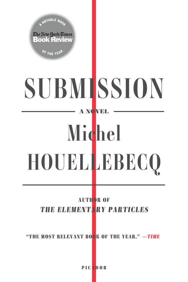 Submission: A Novel book cover by Michel Houellebecq
