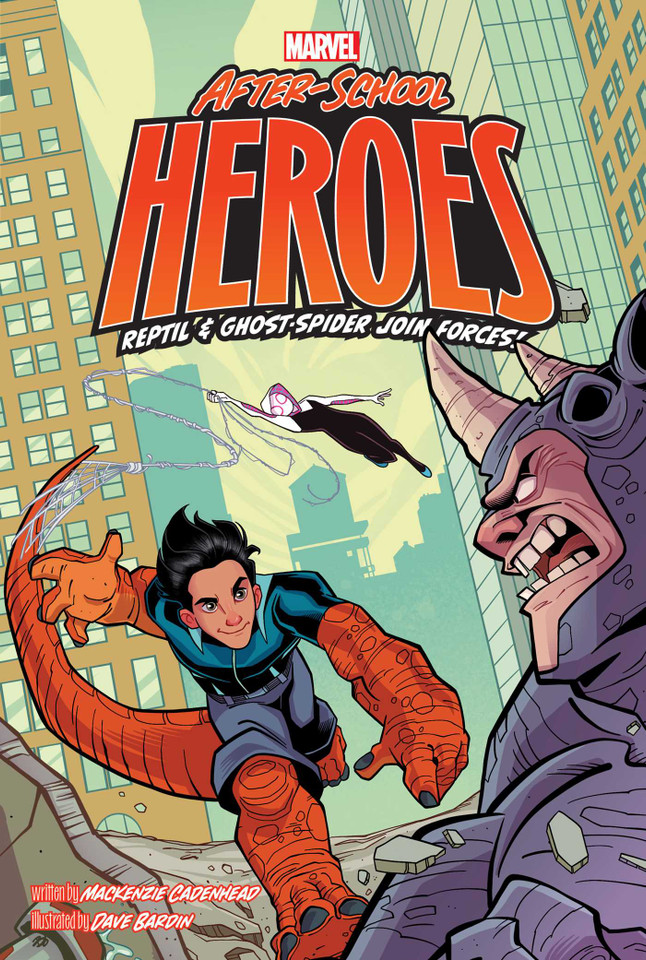 Reptil & Ghost-Spider Join Forces! (Marvel After-School Heroes) book cover by MacKenzie Cadenhead