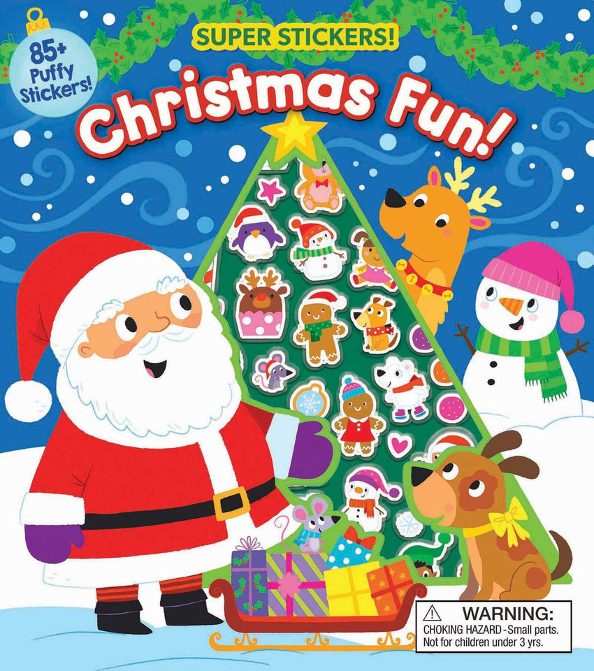 Christmas Super Puffy Stickers! Christmas Fun! (Super Puffy Stickers!) book cover by Maggie Fischer