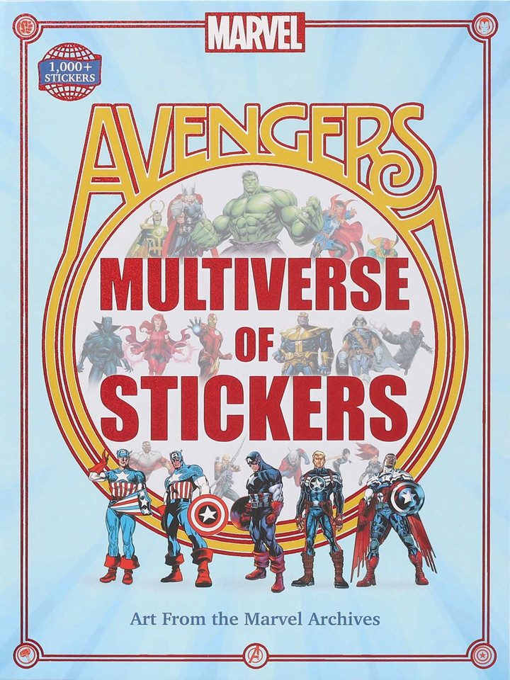 Marvel Avengers Multiverse of Stickers (Collectible Art Stickers) book cover by Editors of Thunder Bay Press