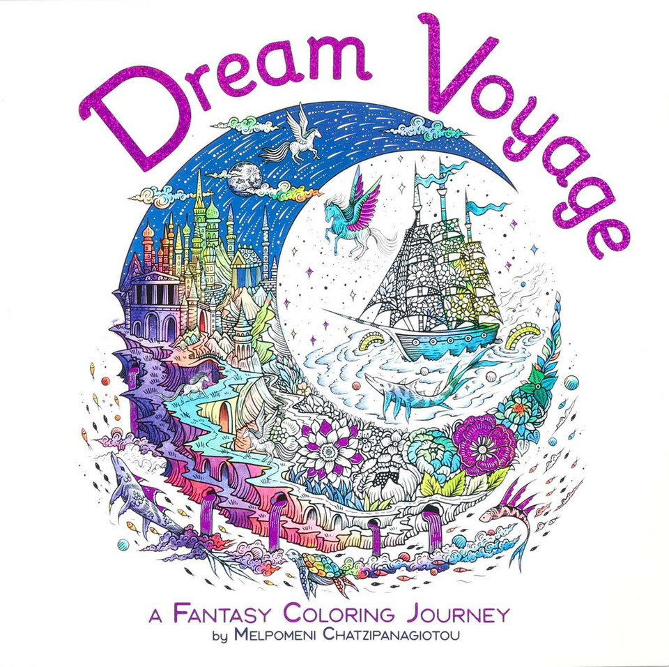 Dream Voyage Coloring (Melpomeni Coloring Collection) book cover by 