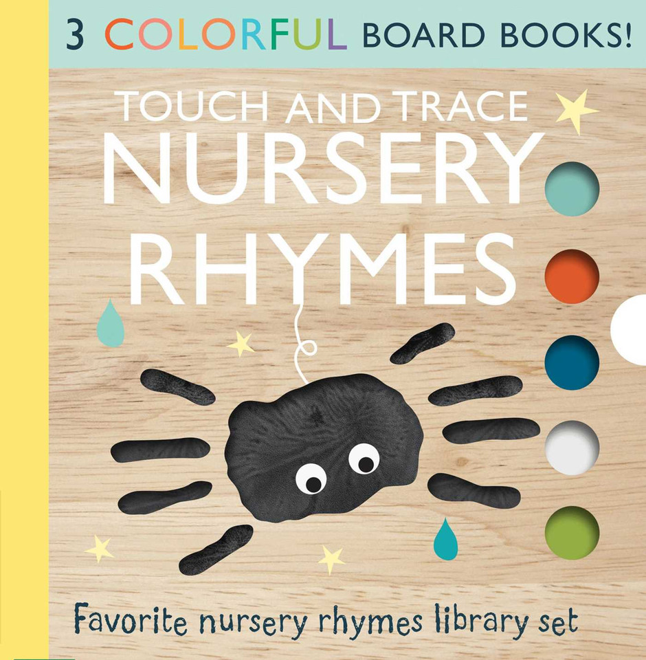 Touch and Trace Nursery Rhymes 3-Book Set: Itsy Bitsy Spider, Hey Diddle Diddle, This Little Piggy (Touch and Trace Nursery Rhymes) book cover by Editors of Silver Dolphin Books