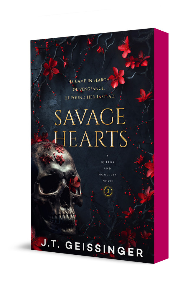 Savage Hearts: Queens and Monsters Book 3 (Queens and Monsters #3) book cover by J.T. Geissinger