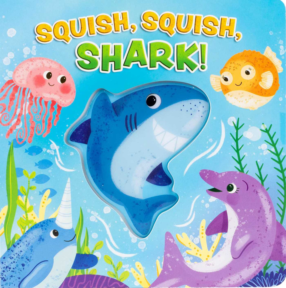 Squish, Squish Shark! book cover by Maggie Fischer