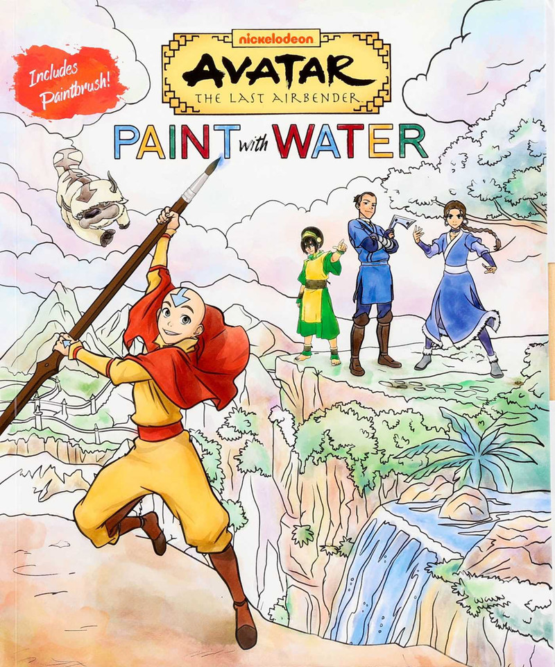 Avatar The Last Airbender Paint with Water (Paint with Water) book cover by Editors of Thunder Bay Press