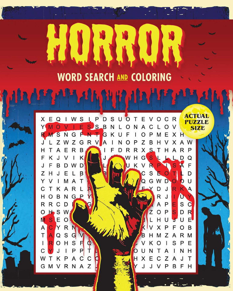 Horror Word Search and Coloring (Coloring Book & Word Search) book cover by Editors of Thunder Bay Press