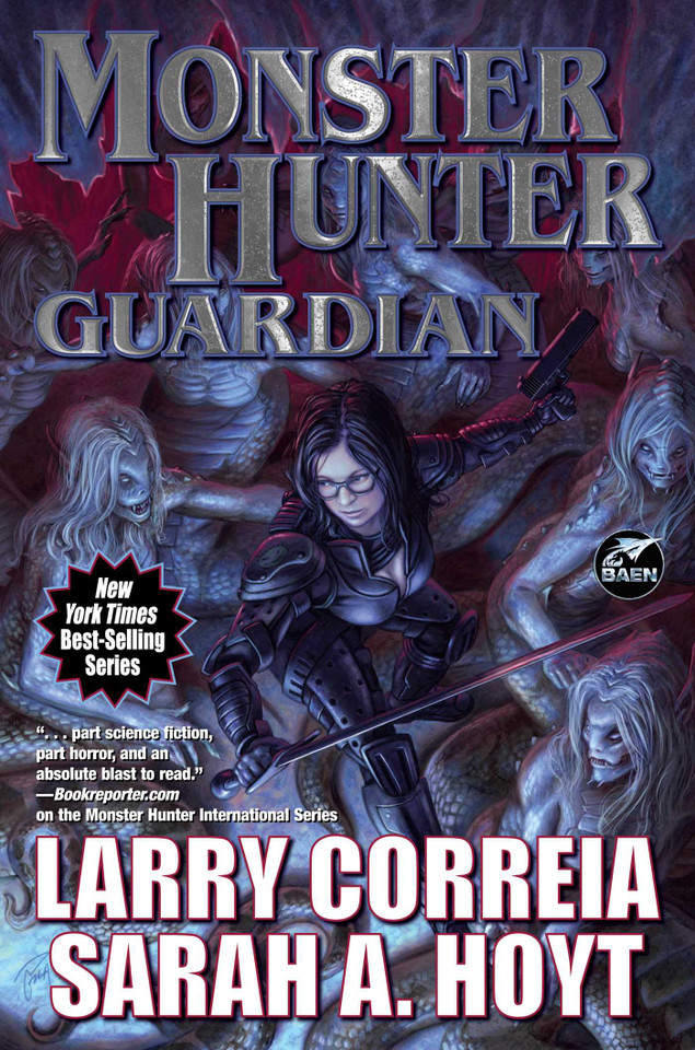 Monster Hunter Guardian (Monster Hunter) book cover by Larry Correia, Sarah A. Hoyt