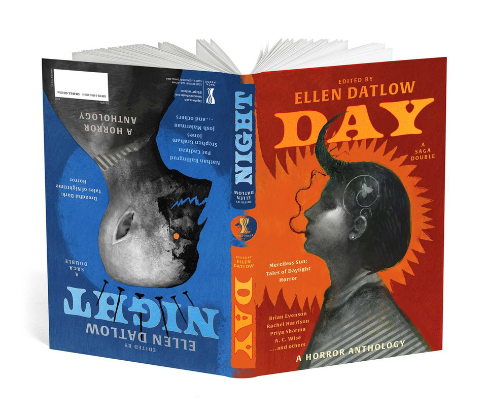 Night & Day: Dreadful Dark: Tales of Nighttime Horror/Merciless Sun: Tales of Daylight Horror (Saga Doubles) book cover by Ellen Datlow