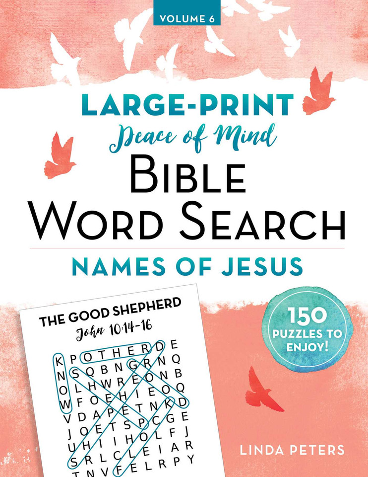 Peace of Mind Bible Word Search: Names of Jesus (Peace of Mind Bible Word Search) book cover by Linda Peters