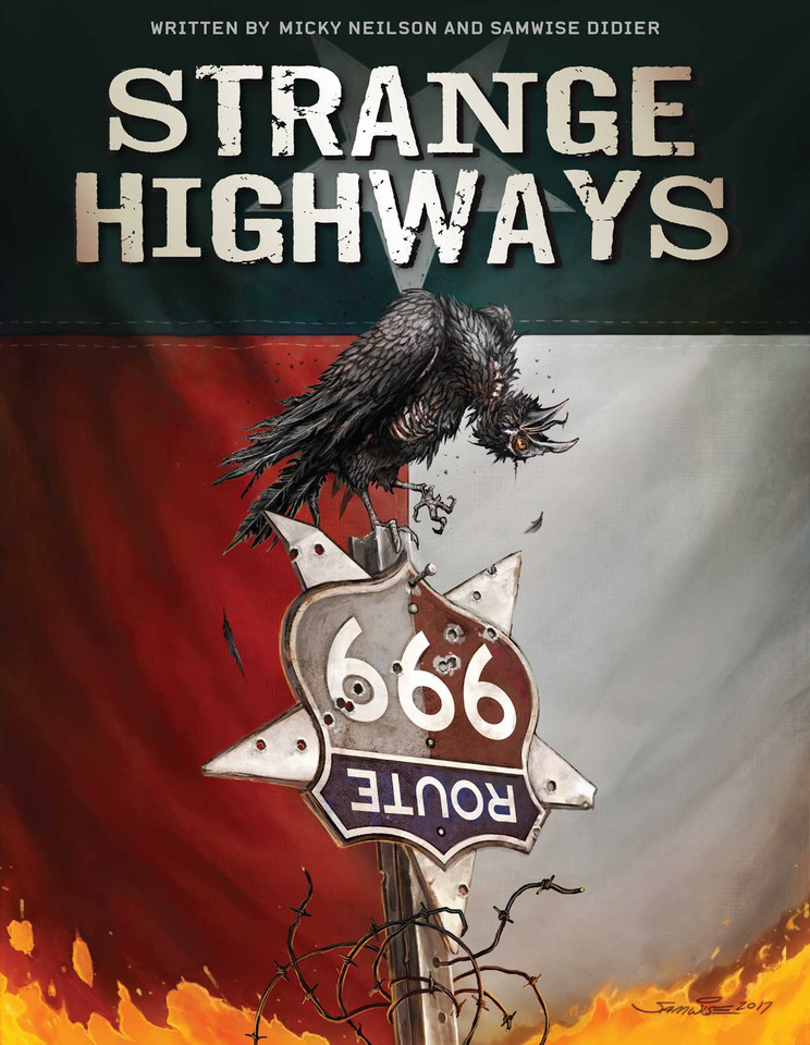 Strange Highways book cover by Samwise  Didier, Micky Neilson