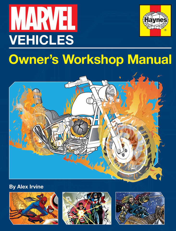 Marvel Vehicles: Owner's Workshop Manual book cover by Alex Irvine