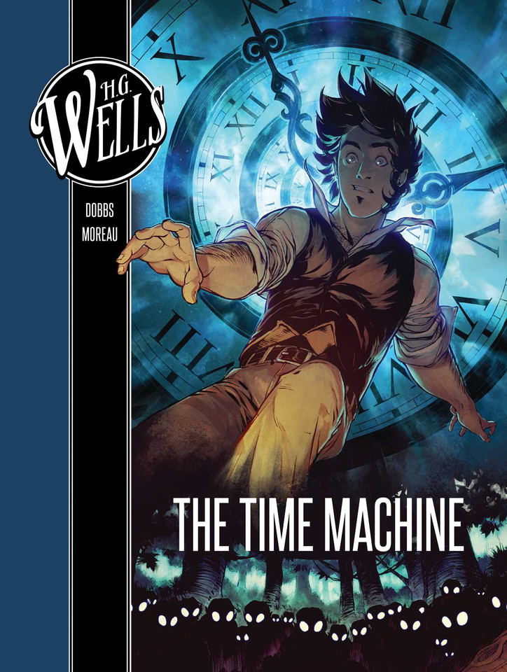 H. G. Wells: The Time Machine book cover by Dobbs