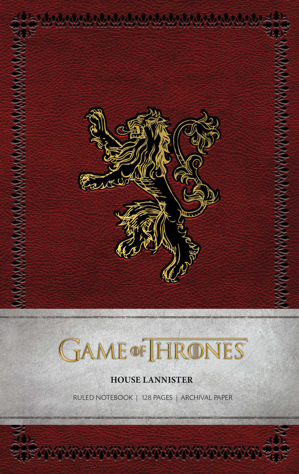 Game of Thrones: House Lannister Ruled Notebook (Game of Thrones) book cover by Insight Editions