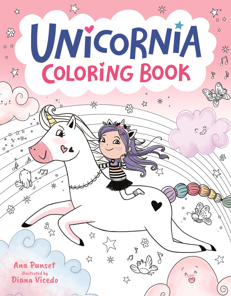 Unicornia Coloring Book (Unicornia) book cover by Ana Punset