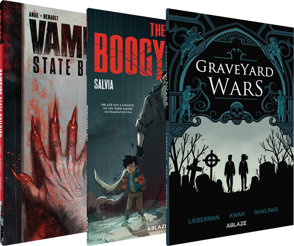 ABLAZE SPOTLIGHT ON HORROR COLLECTED SET book cover by Ange Ange, Patrick Renault