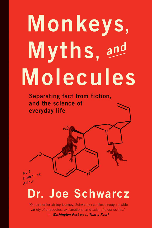 Monkeys, Myths, and Molecules: Separating Fact from Fiction, and the Science of Everyday Life book cover by Joe Schwarcz