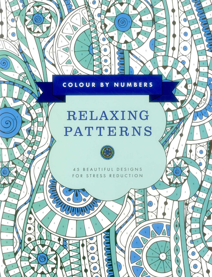 Colour by Numbers: Relaxing Patterns: 45 Beautiful Designs For Stress Reduction book cover by Glyn Bridgewater