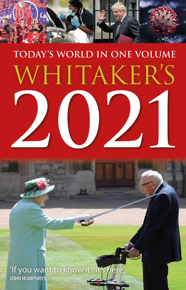 Whitaker's 2021: Today's World In One Volume (Whitaker's Almanack) book cover by Whitaker's Almanack