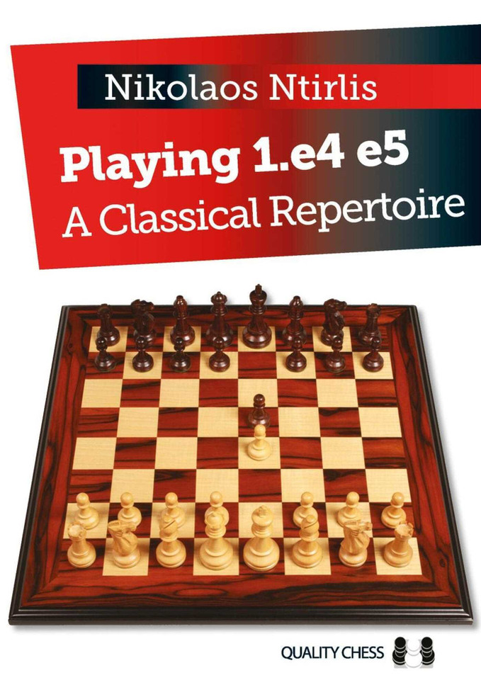 Playing 1.e4 e5 book cover by Nikolaos Ntirlis