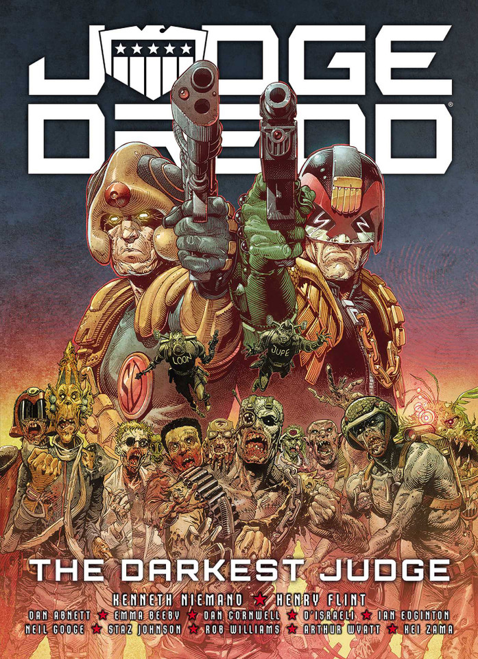 Judge Dredd: The Darkest Judge (Judge Dredd) book cover by Kenneth Niemand, Dan Abnett, Emma Beeby, Ian Edginton, Rob Williams, Arthur Wyatt