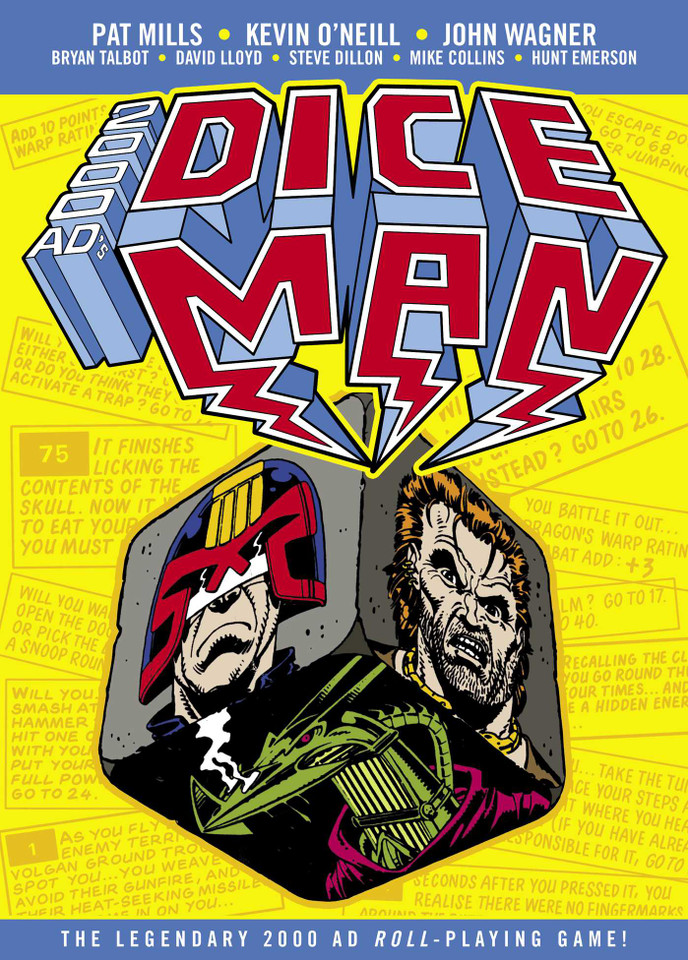 The Complete Dice Man book cover by Pat Mills, John Wagner