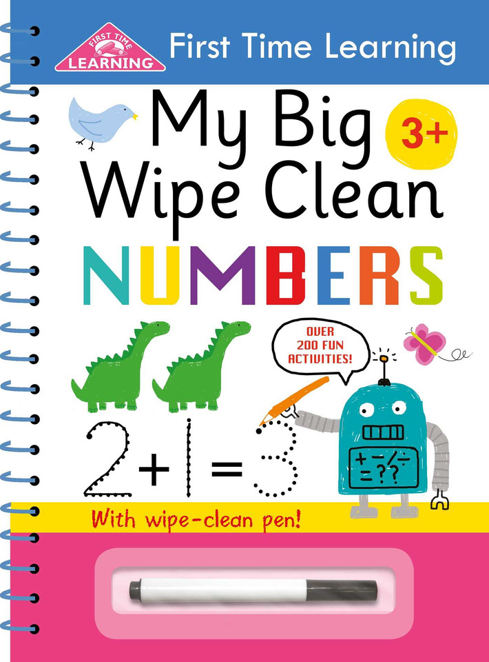 My Big Wipe Clean Numbers: Wipe-Clean Workbook (First Time Learning) book cover by IglooBooks