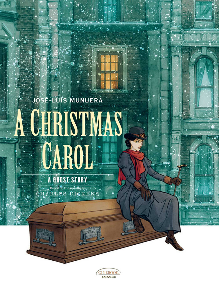A Christmas Carol book cover by José-Luis Munuera
