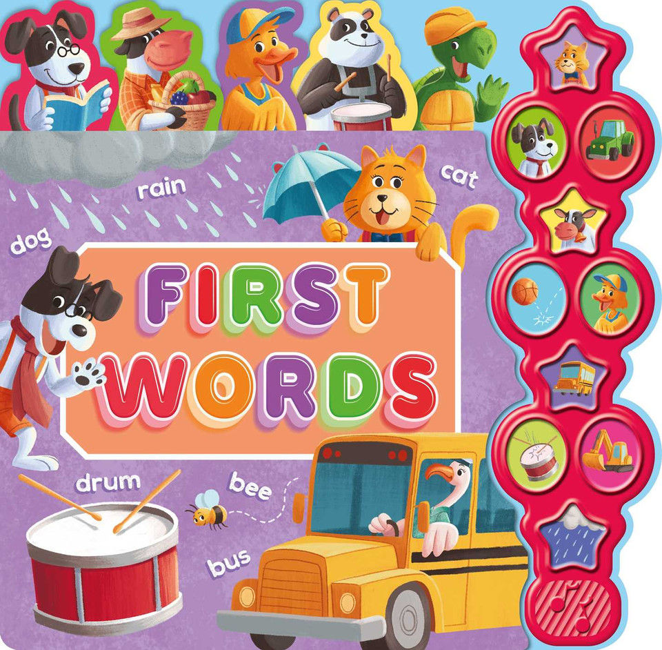First Words: Interactive Children's Sound Book with 10 Buttons book cover by IglooBooks