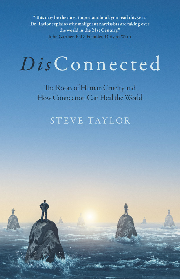 DisConnected: The Roots of Human Cruelty and How Connection Can Heal the World book cover by Steve Taylor PhD, author of 'The Leap' and 'Spiritual Science'