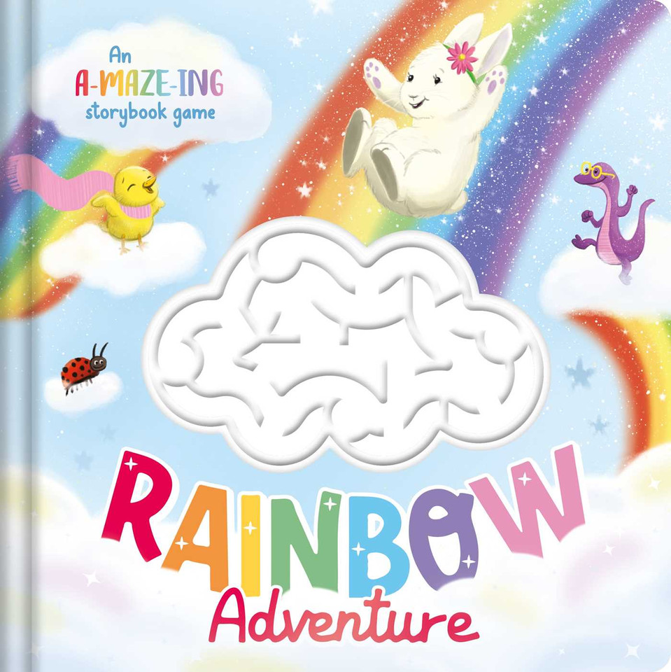 Rainbow Adventure: An a-MAZE-ing Storybook Game book cover by IglooBooks