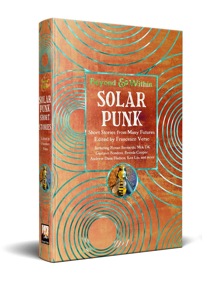 Solarpunk: Short Stories from Many Futures (Beyond and Within) book cover by 