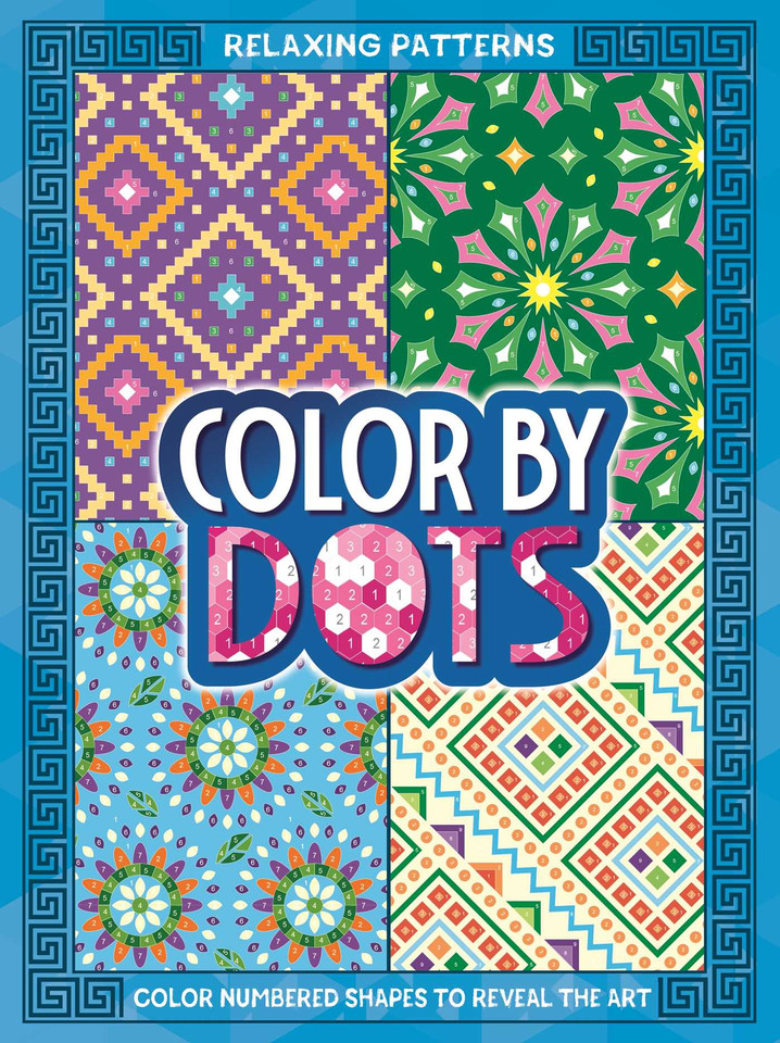 Color By Dots - Relaxing Patterns: Reveal Hidden Art by Coloring in the Dots book cover by IglooBooks