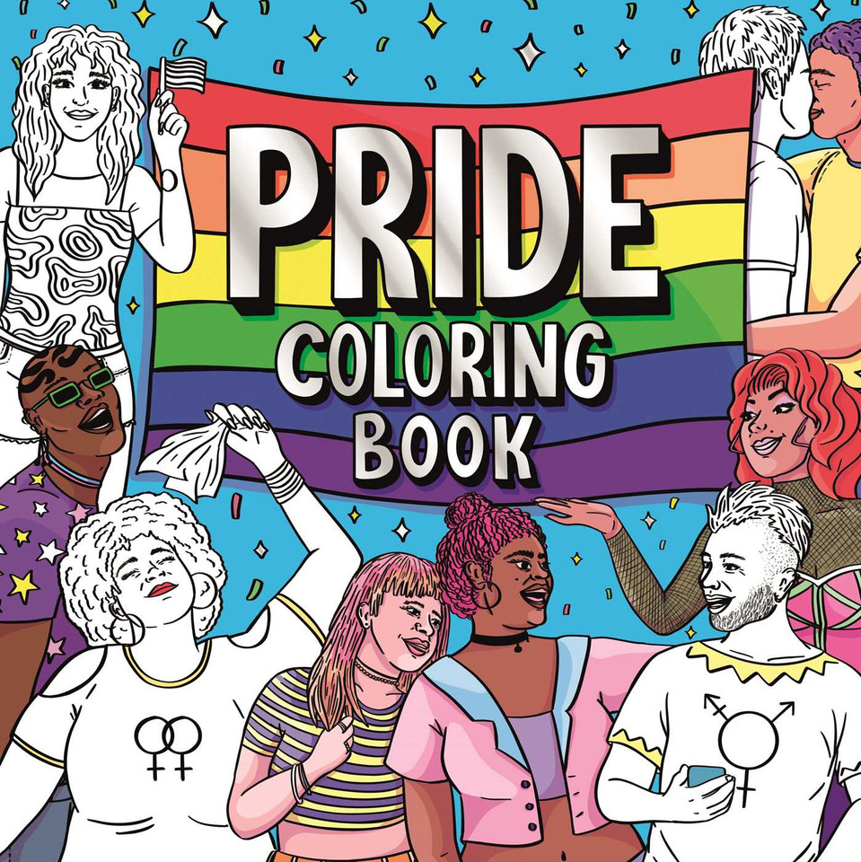 Pride Coloring Book: Express Yourself and Celebrate the LGBTQ+ Community book cover by IglooBooks