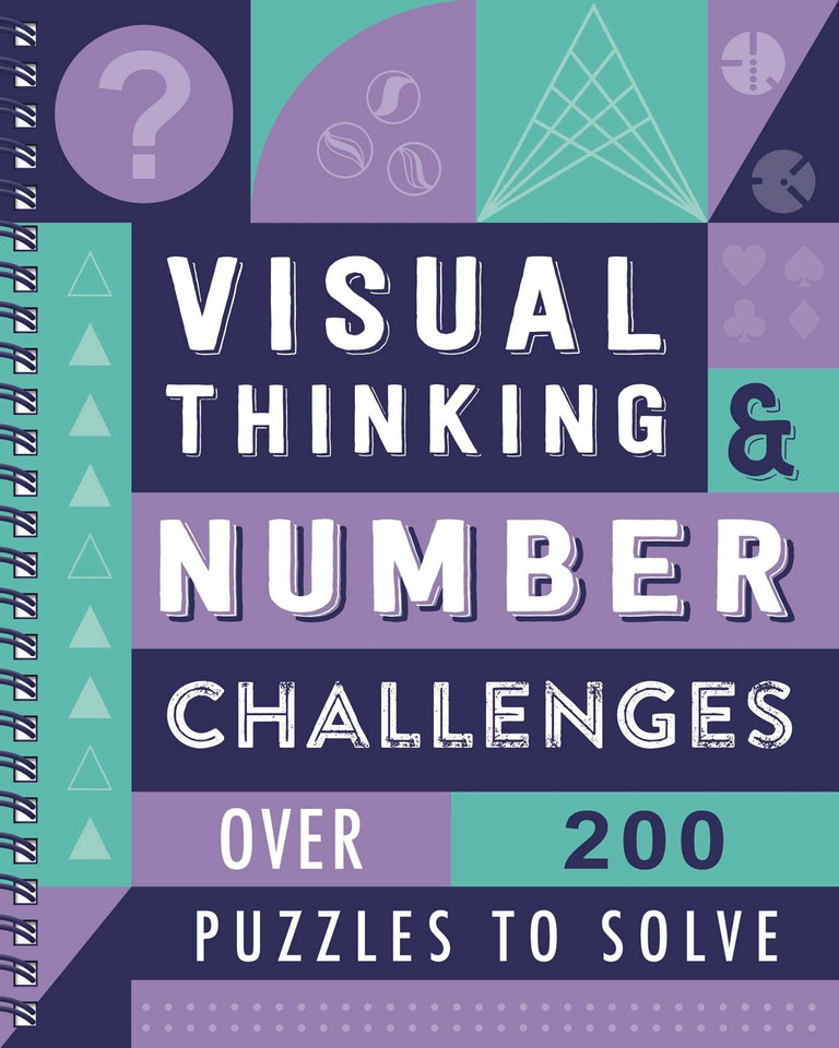 Visual Thinking & Number Challenges: Over 200 Puzzles to Solve book cover by IglooBooks
