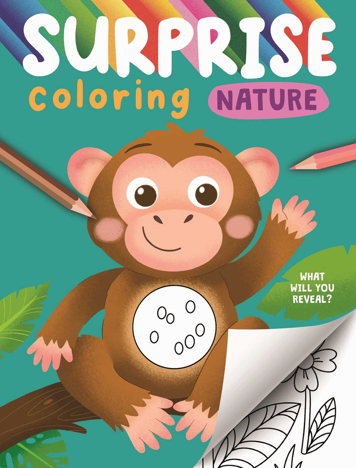 Surprise Coloring Nature: Interactive Coloring Book that Reveals Hidden Images book cover by IglooBooks