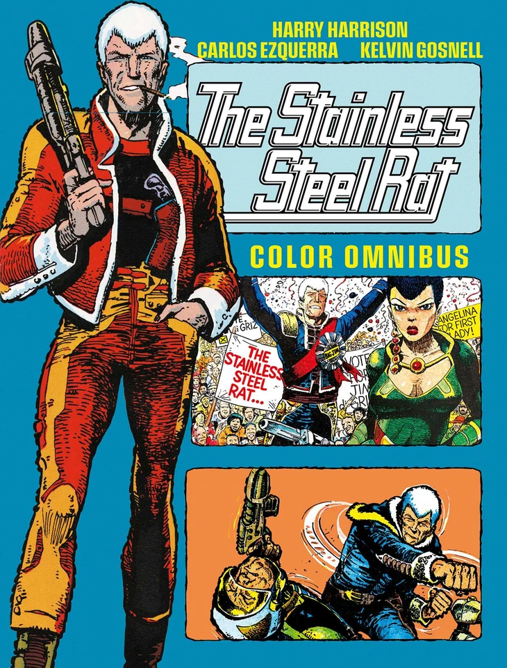 The Stainless Steel Rat - Color Omnibus (Stainless Steel Rat Stainless Steel Rat) book cover by Harry Harrison, Kelvin Gosnell