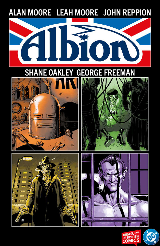 Albion book cover by Alan Moore, Leah Moore, John Reppion
