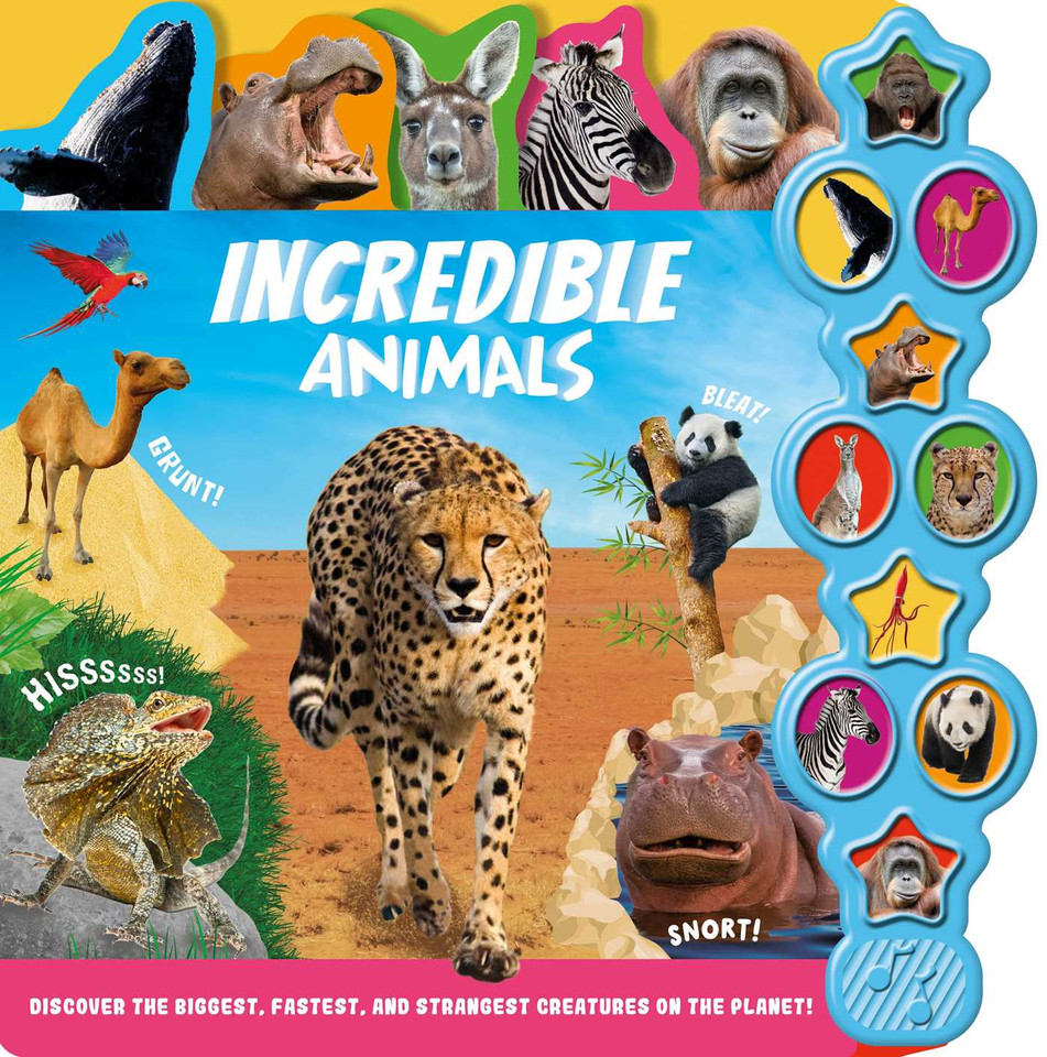 Incredible Animals: Interactive Children's Sound Book with 10 Buttons book cover by IglooBooks