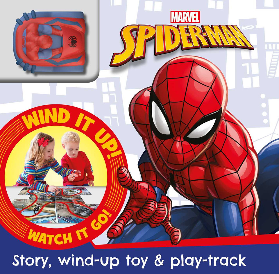 Marvel Spider-Man: Busy Board with Wind-Up Car & Track book cover by IglooBooks