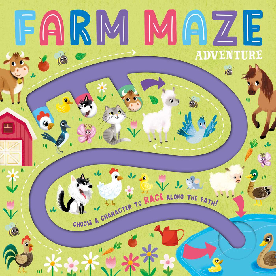 Farm Maze Adventure: Maze Book for Kids book cover by IglooBooks